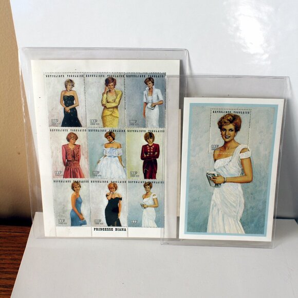Princess Diana Stamps Single & Block of 9 Togo Issue - Picture 1 of 6